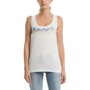 Dámské oblečení BENCH tílko - Corp Logo Tank Top Snow White (WH11210)