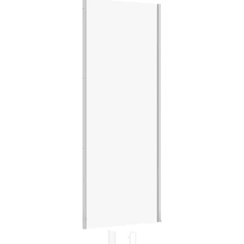 Cersanit LARGA, boční stěna ke sprchovým koutem 80x195cm, chromová barva, čiré sklo, S932-131