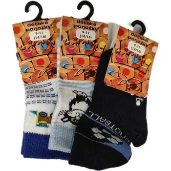 56013 dětské ABS protiskluzové ponožky Boma 14-16 mix - CHLAPEC