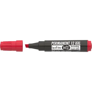 Permanentní popisovač ICO 12 XXL, červený, 1-4 mm