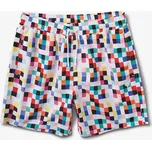 DIAMOND plavky - Pixel Board Shorts White (WHT)
