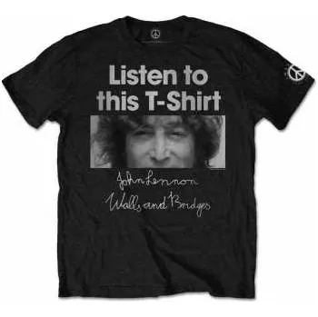 Pánské oblečení Merch John Lennon: Tričko Listen Lady M