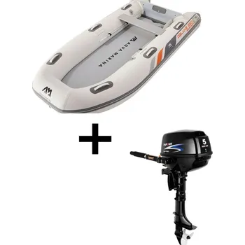 Vodácké vybavení Zvýhodněný set Aqua Marina U-DeLuxe 3,5 DWF AirDeck s motorem