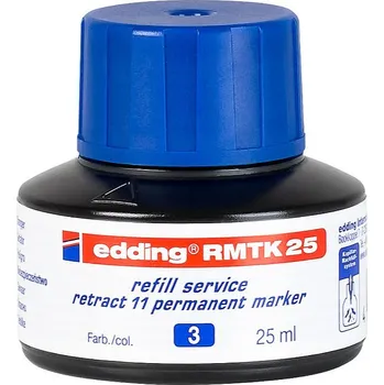 Náhradní inkoust, permanentní popisovače edding retract RMTK 25, modrý