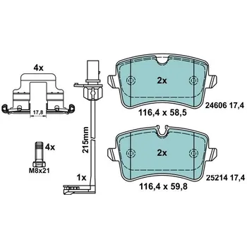 Brzdová destička ATE 13.0470-2769.2