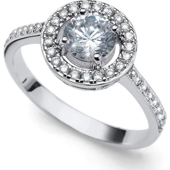 Prsten Stříbrný prsten se zirkony Oliver Weber Sunshine 55 mm