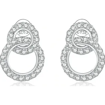 Náušnice For Silver NÁUŠNICE DVĚ KOLA - STŘÍBRO 925