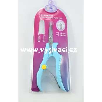 Krejčovské nůžky nůžky vyšívací se zahnutou ostrou špičkou ergonomické, délka 12cm množství: 1 kus - barva modrá