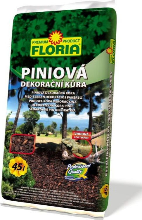 AGRO CS a.s. FLORIA Piniová dekorační kůra 45L