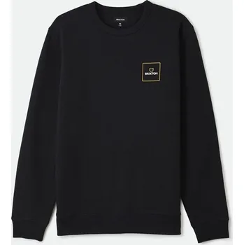 Pánská mikina BRIXTON mikina - Alpha Square Crew Black (BLACK)