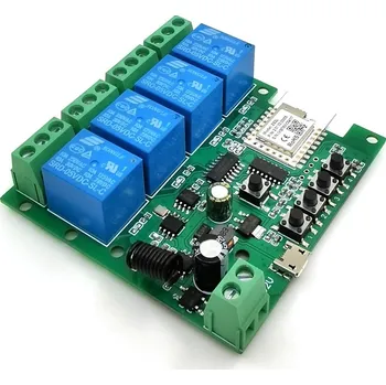 vypínač ZigBee 5V/7-32V + RF 4CH (Nízkonapěťový čtyřkanálový spínač s RF)