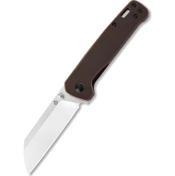 Pracovní nůž QSP knife Penguin, zavírací nůž s klipem, kamenná mosaz QS130-K