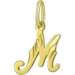Zlatý přívěsek písmeno M SILVEGOBG10289M
