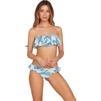 Dámské plavky VOLCOM horní díl plavek - IM Not Croplette Tidal Blue (TBL)