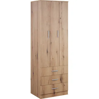 Šatní skříň Skříň šatní se zásuvkami dub artisan FORTUNA F75