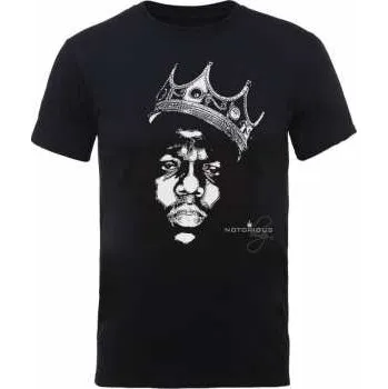 Pánská móda Merch Biggie Smalls: Tričko Crown Face XL 2022