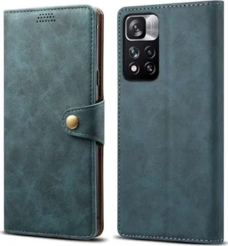 Pouzdro na mobilní telefon Lenuo Leather pro Xiaomi Redmi Note 11 Pro+ 5G modré