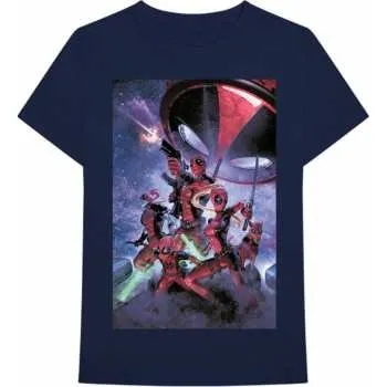 Pánské tričko Merch Marvel Comics: Tričko Deadpool Family XXL
