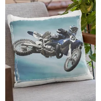 Dekorativní polštářek Polštář Motokros 29 x 29 cm