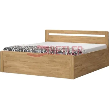 Postel BMB DUBOVÁ POSTEL BMB MARIKA KLASIK S ÚLOŽNÝM PROSTOREM 200x200cm