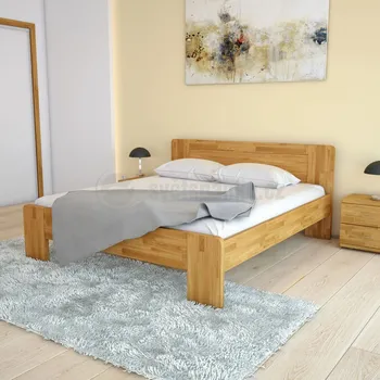 Postel Dřevěná postel DANIEL z bukového, jasanového nebo dubového masivu výrobce světspánku.cz. Dostupná ve všech rozměrech, včetně atypických. 200x180, olej Eben, jádrový buk