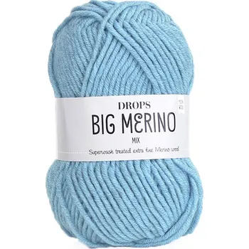 Příze Příze DROPS Big Merino mix 06 - pomněnka