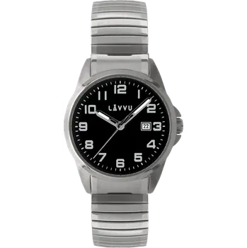 Hodinky LAVVU Pánské pružné hodinky STOCKHOLM Big Black