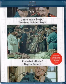 blu-ray film Blu-ray Dobrý voják Švejk/Poslušně hlásím Digitálně restaurované filmy (1956/1957) 2 disky