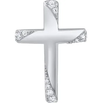 Přívěsek Stříbrný přívěsek křížek Matthew se zirkony FW1291P