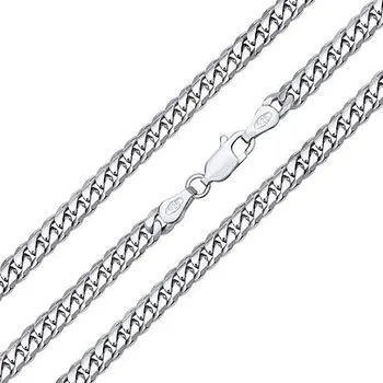 Řetízek Stříbrný řetěz CURB Pancer 5 mm - rhodiovaný varianta 50 cm TTTN40CURB-50 cm