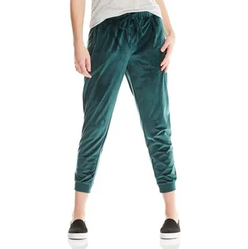 Dámské kalhoty BENCH kalhoty - Velvet Woven Pant Dark Green (GR163)