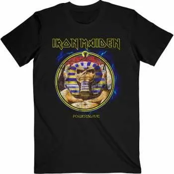 Pánské oblečení Merch Iron Maiden: Tričko Powerslave Mummy Circle S 2022