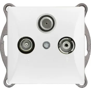 Stavebniny Timex Zásuvka Opus style TV+R+SAT bílá