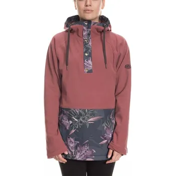 Pánská mikina 686 mikina - Hera Anorak Fleece Crushed Berry Clrblk (CRBR)