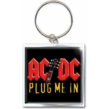 Merch AC/DC: Klíčenka Plug Me In