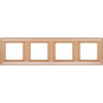 Stavebniny Timex Rámeček Opus buk-grafit, čtyřnásobný dřevěný