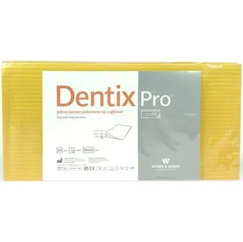 Návleky DentixPro na opěrku hlavy 28 x 32 cm, žlutá, 50 ks