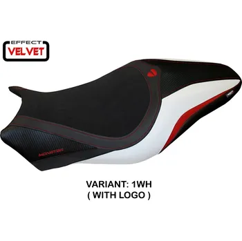 Moto sedlo TPZ Italia Potah sedla Ducati Monster 821 / 1200 (14-16) Turis velvet model potah sedla: s logem 3BL (black)