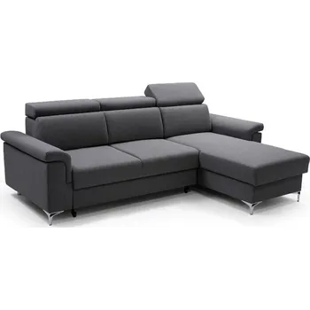 Obývací stěna Sedací souprava rohová Vermont tmavě popelavá