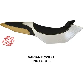 Moto sedlo TPZ Italia Potah sedla MV Agusta Brutale 675 / 800 (12-15) Biella special color model potah sedla: bez loga 2WHG (white-gold)