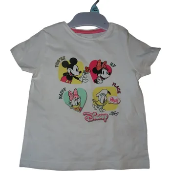 Dívčí tričko Dívčí bílé tričko s Minnie 74