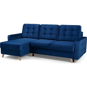 Obývací stěna Sedací souprava rohová Vegas tmavě modrá