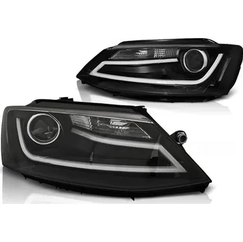 Osvětlení automobilu Tuning Tec Přední světla VW JETTA VI 1.11- TUBE LIGHT černé