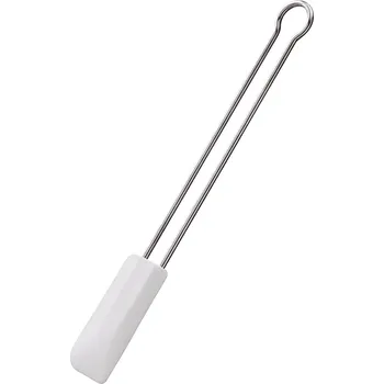 Kuchyňská stěrka Silikonová stěrka bílá 20 cm - RÖSLE (Silikonová špachtle bílá nerez - RÖSLE)