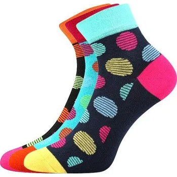 Ponožky Boma JANA 50 - balení 3 páry v barevném mixu 23-25 (35-38) mix A