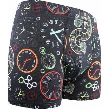 Boxerky Pánské boxerky Lonka KEVIN IMAGE XXL hodiny