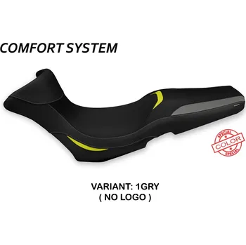 Moto sedlo TPZ Italia Potah sedla Triumph Tiger 1050 Sport (13-20) Gergei special color comfort model potah sedla: bez loga 1GRY ( grey-yellow)