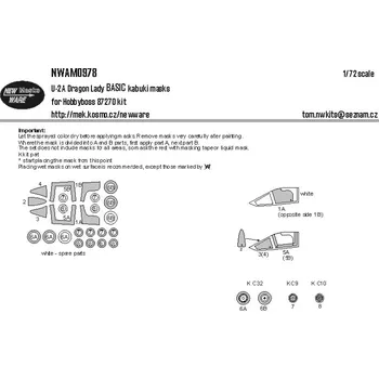 Plastikový model 1/72 Mask U-2A Dragon Lady BASIC (HOBBYB)