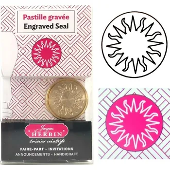 Pečeť Herbin Pečetidlo mosazné průměr 24mm slunce