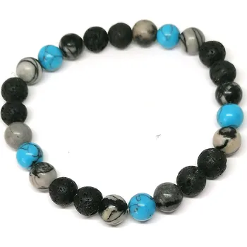 Náramek Pánský náramek mix minerálů